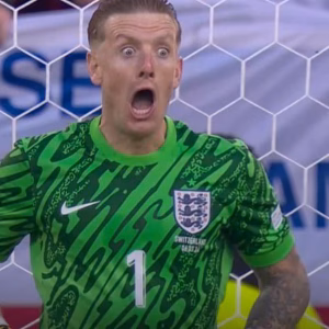 Jordan Pickford 4 jordan pickford has saved four of the 14 penalties he has v0 k5pk750j30bd1